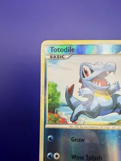 ⭐ Totodile ⭐ 86/123 Heartgold & Soulsilver Reverse Holo Pokemon Card LP 2010 - Image 3