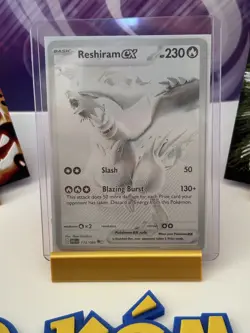 Reshiram ex #173/086 Pokemon Card TCG White Flare English BWR Pack Fresh Mint/NM - Image 2