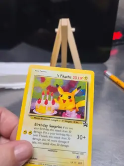 Pokemon TCG Birthday Pikachu #24 2001 Promo Black Star Holo Card - Image 2