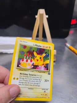 Pokemon TCG Birthday Pikachu #24 2001 Promo Black Star Holo Card - Image 4
