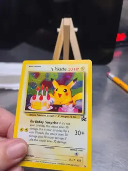 Pokemon TCG Birthday Pikachu #24 2001 Promo Black Star Holo Card - Image 5