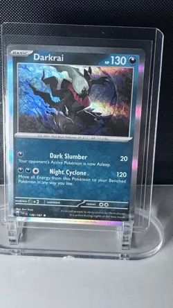 Darkrai 136/197 Holo NM Scarlet & Violet (Obsidian Flames) Pokemon Card - Image 1
