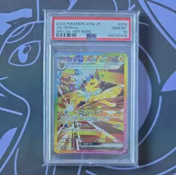 Pokemon TCG Jolteon EX SAR 209/187 Terastal Festival Japanese Card Game PSA 10 - Image 1