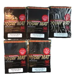 KMC CARD BARRIER Hyper Mat Black Standard size 5 packs 400 sleeves - Image 1