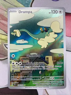 Drampa Full Art Holo Illustration Rare Pokemon Card 184/162 Temporal Forces NM - Image 1