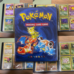 Original Pokemon TCG Binder 1999 Nintendo Wizards Of The Coast With 102 Cards - Image 1