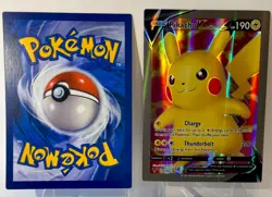 POKEMON: Charizard ex & Pikachu V JUMBO Collector Cards *PARENTS PLZ READ BELOW - Image 4