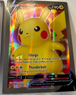 POKEMON: Charizard ex & Pikachu V JUMBO Collector Cards *PARENTS PLZ READ BELOW - Image 5