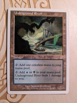 MTG - Underground River - 7th Edition - Rare - Land - Excellent / Near Mint - Image 1