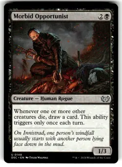 Morbid Opportunist Commander: Duskmourn: House of Horror Regular MTG - Image 1