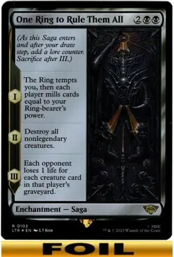 1x - One Ring to Rule Them All - FOIL #102 - Lord of the Rings - NM MTG - Image 1