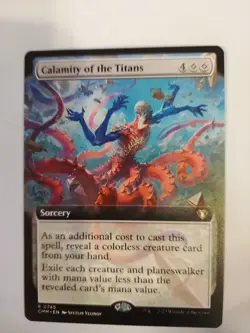 Calamity of the Titans (Extended Art) Commander Masters Regular - Image 1