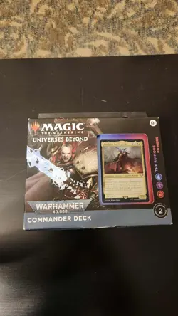MAGIC THE GATHERING " WAR HAMMER 40,000 " THE RUINOUS POWERS COMMANDER DECK - Image 1