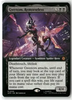 MTG - Gwenom, Remorseless - Extended - SPM 256 - Non Foil - NM - Image 1