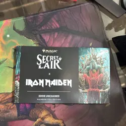 MTG SECRET LAIR Iron Maiden Eddie Unchained Rainbow Foil Edition - Image 1