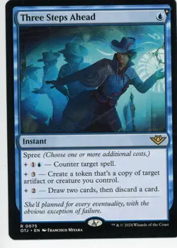 2024 Magic the Gathering Three Steps Ahead Instant Near Mint - Image 1