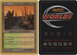 Brushland - Brian Kibler - 2002 ~ Heavily Played World Championship U MTG Magic - Image 1