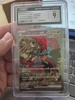 CGC 9 MINT JAPANESE POKEMON 2024 ROARING MOON ex 218/187 TERASTAL FEST SV8a - Image 1