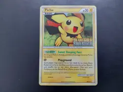 Pokemon - Pichu 28/123 Holo PreRelease Promo HeartGold SoulSilver - Image 1