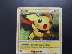 Pokemon - Pichu 28/123 Holo PreRelease Promo HeartGold SoulSilver - Image 2