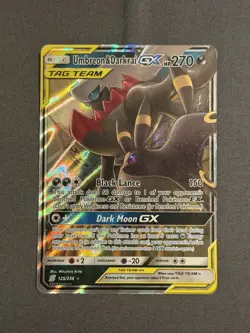 Pokemon TCG Umbreon & Darkrai GX 125/236 Unified Minds Holo Ultra Rare Tag Team - Image 1