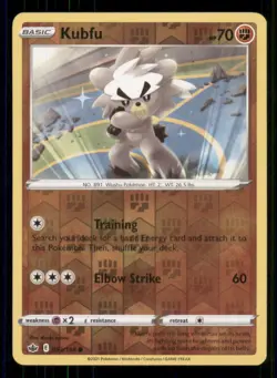 Kubfu SWSH06: Chilling Reign #093/198 Common Reverse Holo Pokemon LP - Image 1