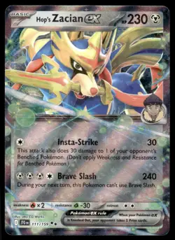 Pokemon TCG Journey Together #111/159 Hop's Zacian ex NM - Image 1
