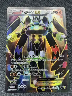 Pokemon Zygarde EX 54a/124 Fates Collide Alternate Full Art Promo MEGA POWERS - Image 1