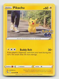 Pikachu 027/078 - Non Holo - Pokemon Go - Near mint - Image 1