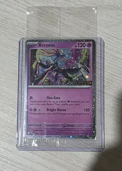 SEALED Pokemon Xerneas 064/132 Mega Evolution STAMPED Best Buy Promo - Image 1