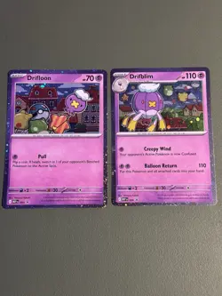 Drifloon 005 And Drifblim 006 Mega Evolution Black Star Promo Pokemon Lot Of 2 - Image 1