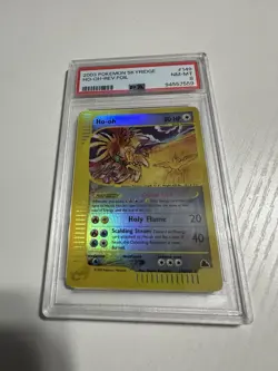 2003 POKEMON SKYRIDGE #149 HO-OH-REVERSE FOIL PSA 8 - Image 4