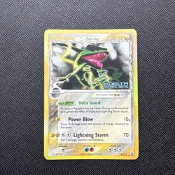 Pokemon TCG Holo Rayquaza 2005 Delta Species 13/113 Ultra Rare Holo Stamped - Image 1
