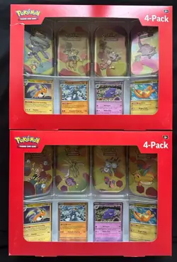 Sam’s Club Pokemon 151 Tins 4-pack Factory Sealed New In Hand - Image 1