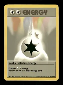 Pokemon Base Set #096/102 Double Colorless Energy Uncommon - Image 1