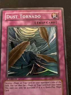 YuGiOh Dust Tornado PSV-011 1st Edition Super Rare Holo - Image 3