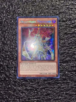 Yugioh! Nightmare Magician MP24-EN093 Prismatic Secret Rare 1st Edition NM - Image 1