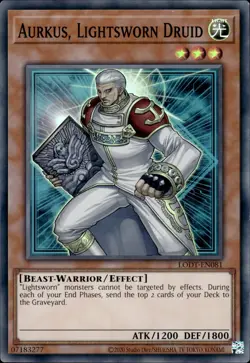 Aurkus, Lightsworn Druid - Super Rare LODT-EN081 (2024) - NM - YuGiOh - Image 1