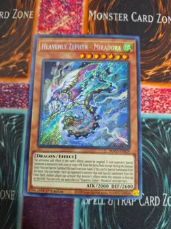 Yu-Gi-Oh! Heavenly Zephyr - Miradora BLVO-EN029 Secret Rare 1st Edition NM a1/ - Image 1