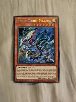Yugioh Heavenly Zephyr - Miradora BLVO-EN029 Secret Rare 1st Ed NM - Image 1