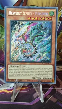Yugioh! Heavenly Zephyr - Miradora - BLVO-EN029 - Secret Rare - 1st Edition NM - Image 1