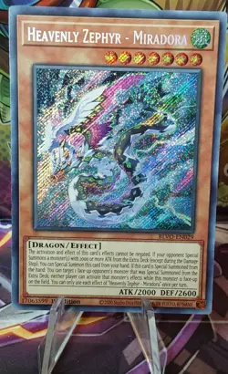 Yugioh! Heavenly Zephyr - Miradora - BLVO-EN029 - Secret Rare - 1st Edition NM - Image 2