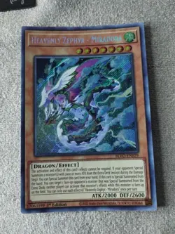 🔥 Yugioh Heavenly Zephyr - Miradora BLVO-EN029 Secret Rare 1st Ed NM - Image 1