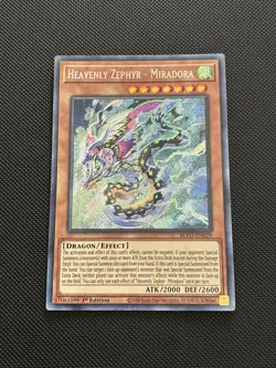 Yugioh! Heavenly Zephyr - Miradora BLVO-EN029 1st Edition Secret Rare Near Mint - Image 1