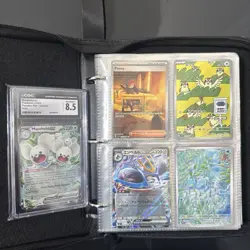 Pokemon Binder Collection Of 120+ Cards Vintage And Modern + Slab - Image 1