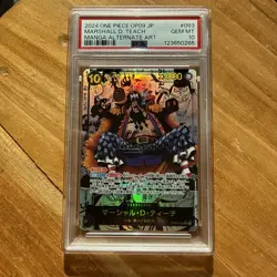 PSA 10 Marshall D. Teach OP09-093 Manga Japanese One Piece Card - Image 1