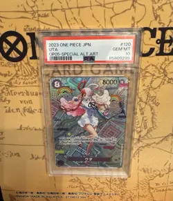 One Piece Card Uta OP05-120 Japanese Awakening of The New Era SEC PSA 10 Gem - Image 1
