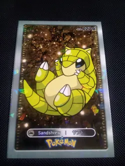 Pokemon 2024 Card Database Cracked Ice Holo Sandshrew 027 Peru US Seller - Image 1