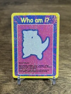 Pokemon Funskool " WHO AM I " Sandshrew TCG CARD 2004 INDIA NM - Image 1