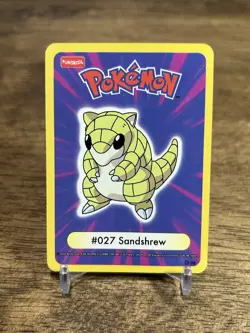 Pokemon Funskool " WHO AM I " Sandshrew TCG CARD 2004 INDIA NM - Image 2